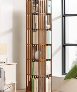 Rotating Floor Bookshelf | Kids Storage Rack | Simple Multi-Layer Book Cabinet