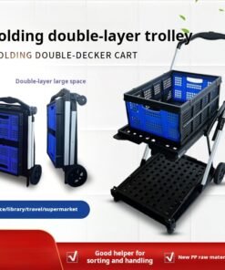 Multi-Purpose Foldable Cart | Supermarket, Pet, and Outdoor Use